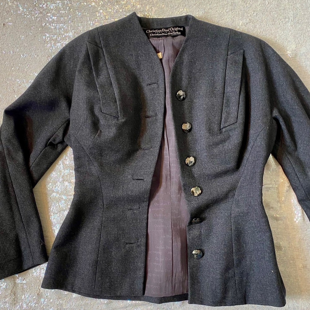 Christian Dior Vintage womens wool suit jacket